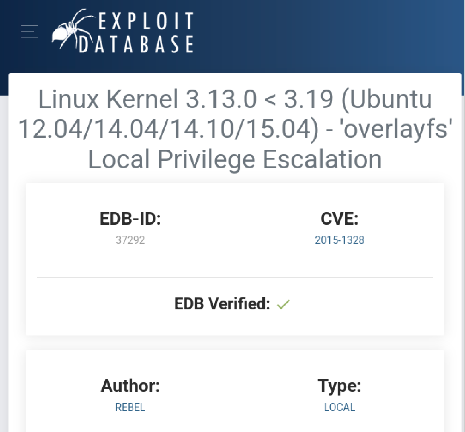 kernelcve image